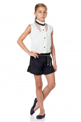 Jumpsuit white-black
