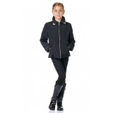 Jacket "Valletta" long with a zipper black
