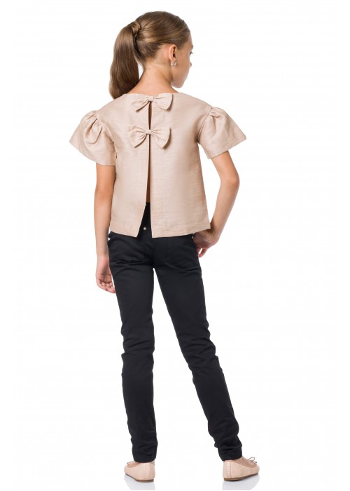 Blouse with bows
