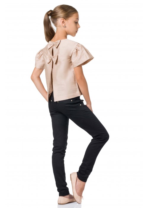 Blouse with bows