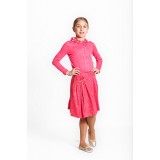 Sweatshirt with dots pink