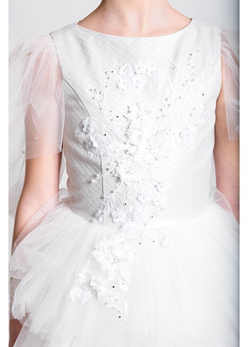 Dress Elsa long silver