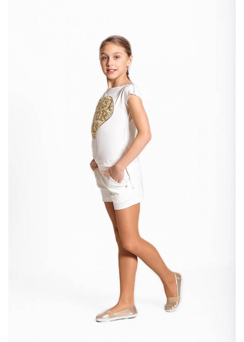 T-shirt "Heart" golden