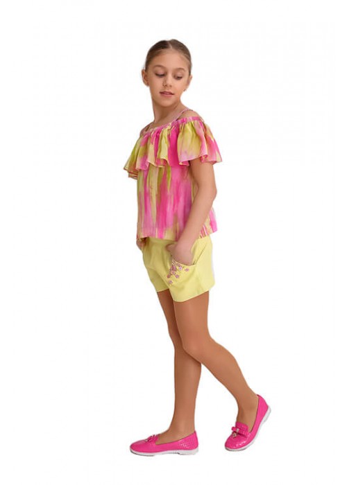 T-shirt ruffle color 