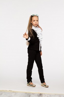 Pants school with pockets black