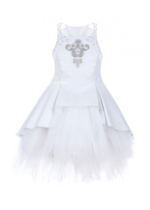 Jasmine dress short silver