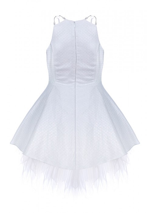 Jasmine dress short silver