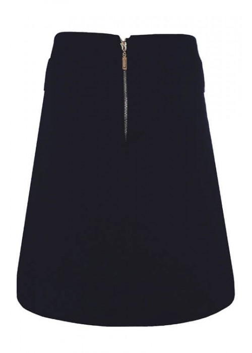 Skirt school with flaps black