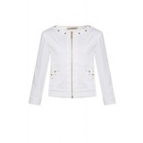 White denim jacket