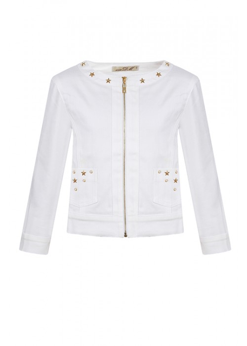 White denim jacket