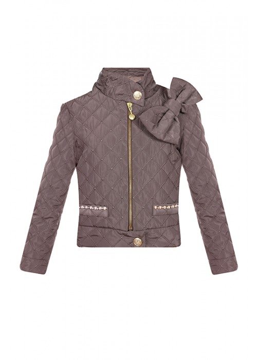 Jacket with bow cappuccino