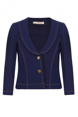 Jacket school knitwear blue-violet