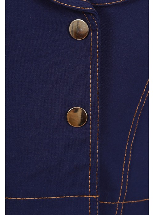 Jacket school knitwear blue-violet