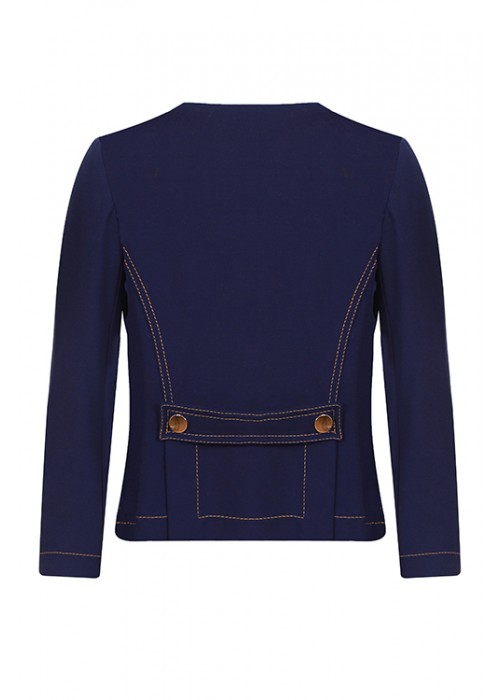 Jacket school knitwear blue-violet