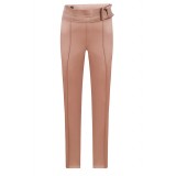 Trousers "Prague" with a bow mustard