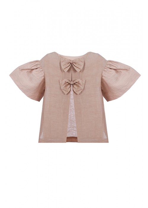 Blouse with bows