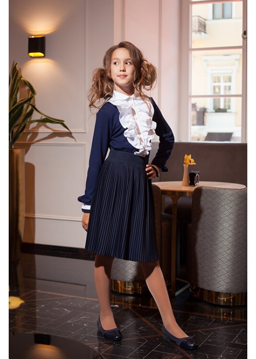 Skirt Pleated blue