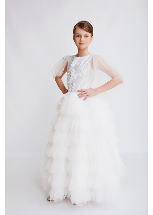 Dress Elsa long silver