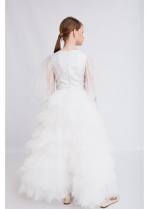 Dress Elsa long silver