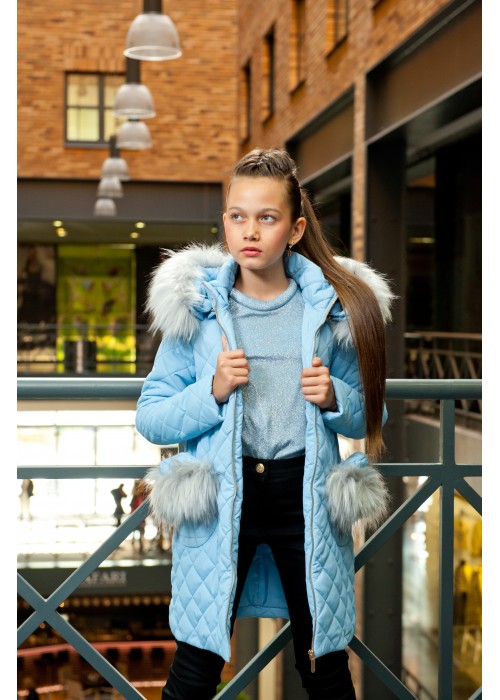 Jacket Fleur blue