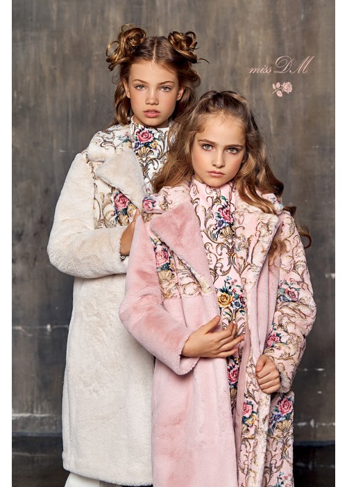  fur coat "Shiko" milk
