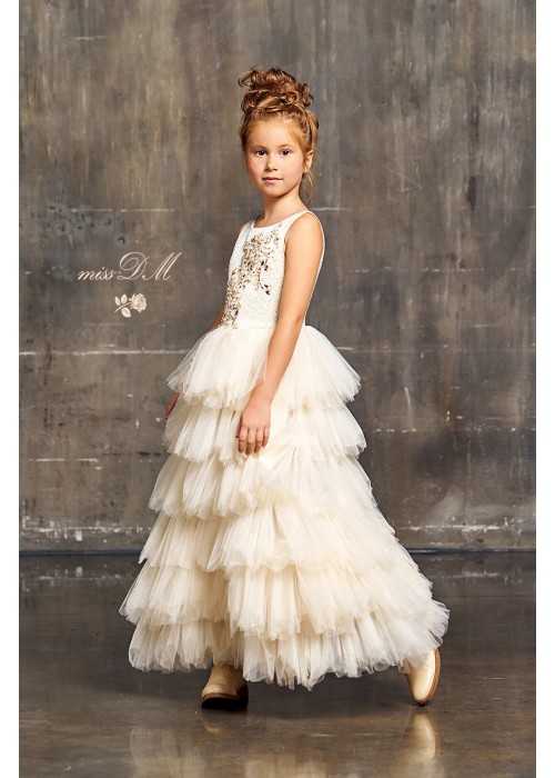 Adele dress long gold