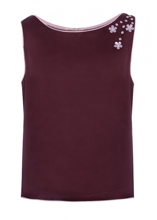 T-shirt burgundy