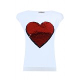 T-shirt "Heart" red