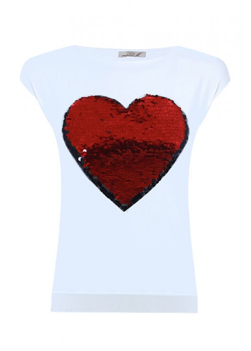 T-shirt "Heart" red