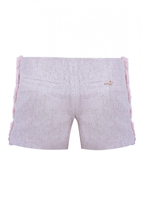 Shorts "Fur" pink powder