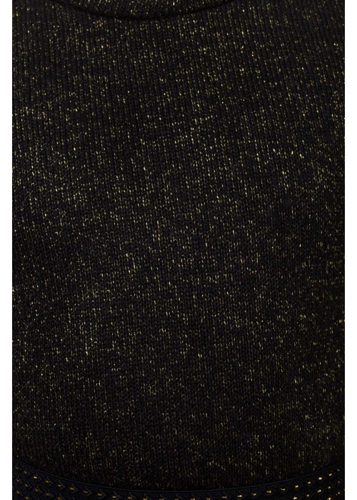 Golf sleeve 1/2 black with gold