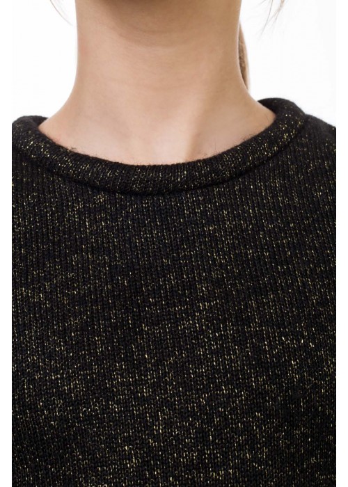 Golf sleeve 1/2 black with gold