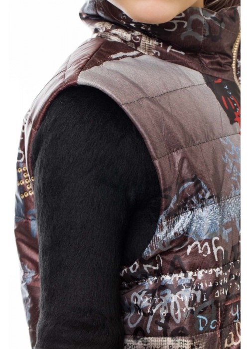 Jacket vest brown