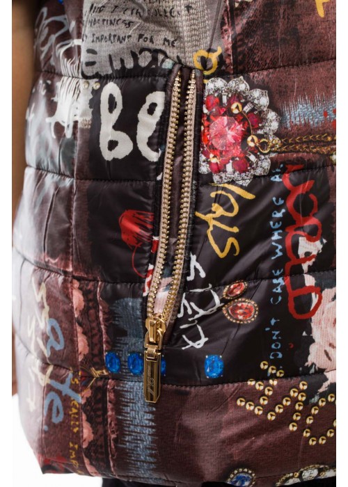 Jacket vest brown