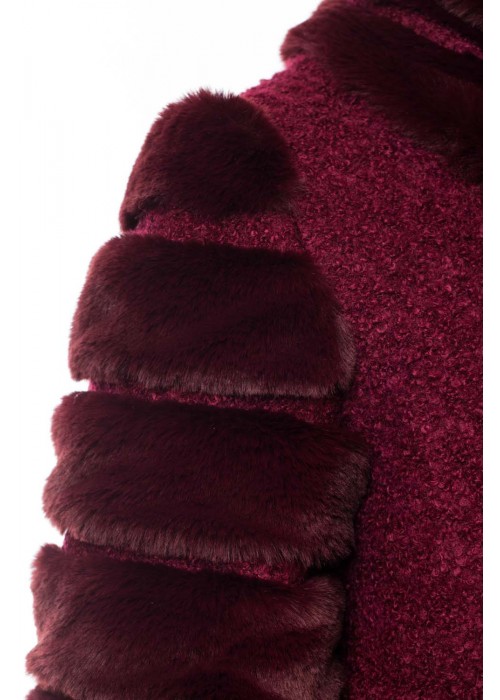 Coat "Harmony" burgundy