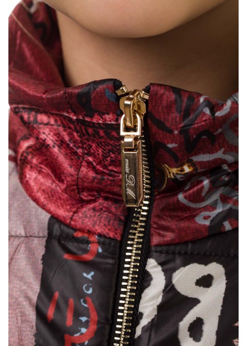 Jacket vest burgundy