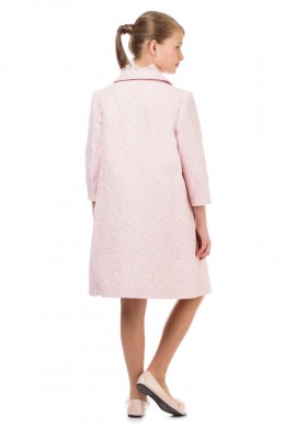 Coat with flowers pink 