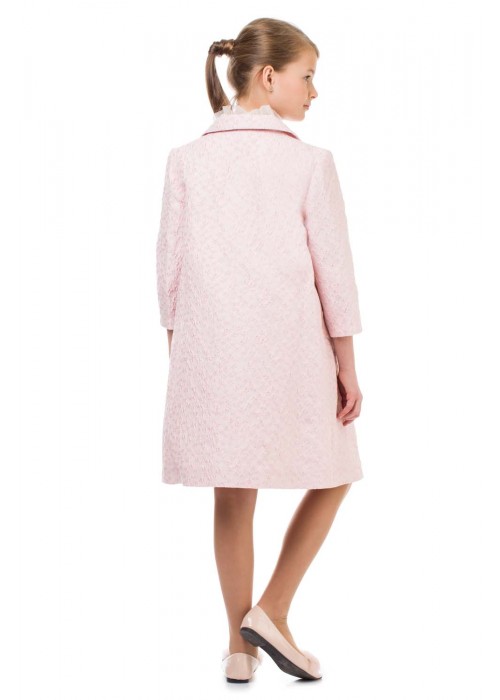 Coat with flowers pink 