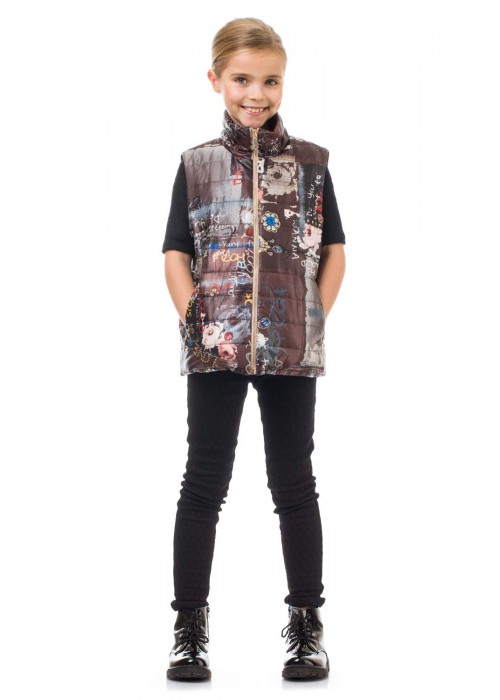 Jacket vest brown