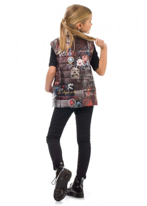 Jacket vest brown