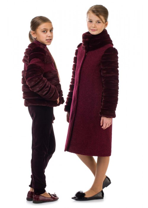 Coat "Harmony" burgundy