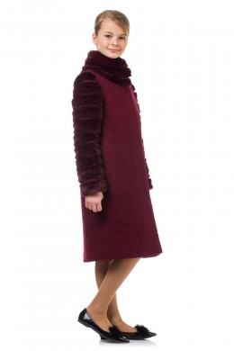 Coat "Harmony" burgundy