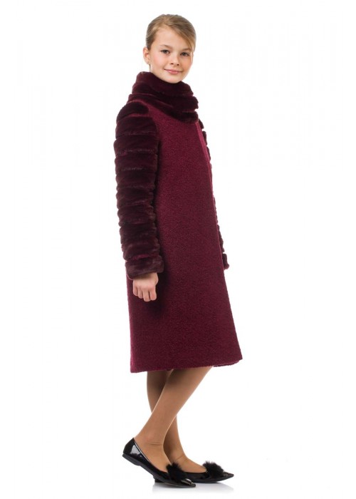Coat "Harmony" burgundy