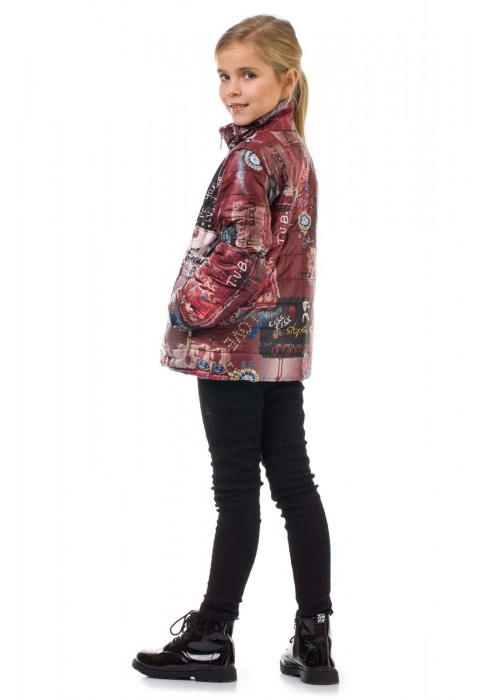 Jacket vest burgundy
