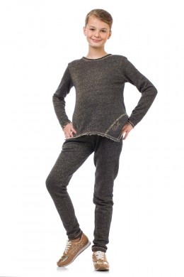 Sports suit with lurex dark
