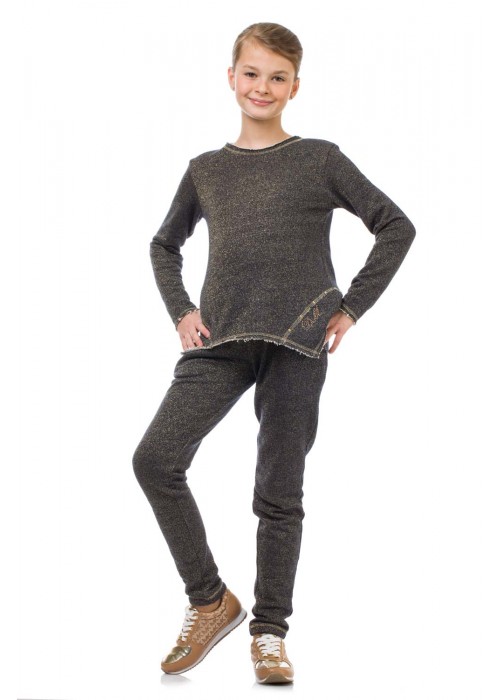 Sports suit with lurex dark