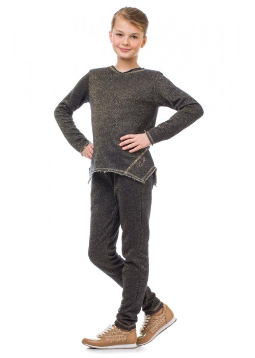 Sports suit with lurex dark
