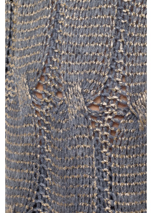 Gold sweater gray
