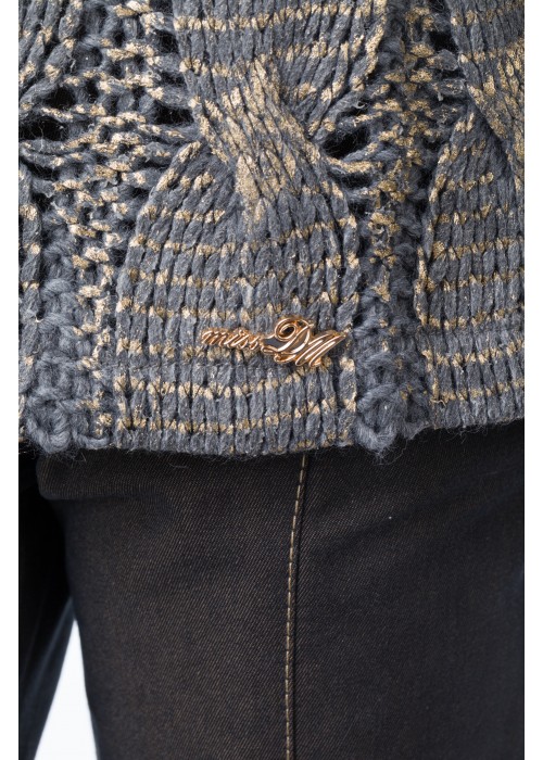 Gold sweater gray