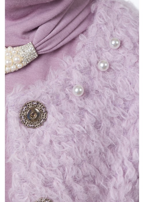 Golf Collar Lilac Pearl Necklace